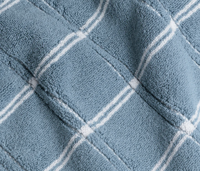 Baina Devon Bath Mat Celeste & Chalk